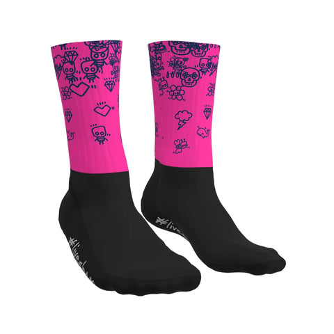 Calze SubliSbam PINK/BLU RAIN