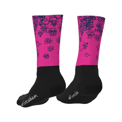 Calze SubliSbam PINK/BLU RAIN