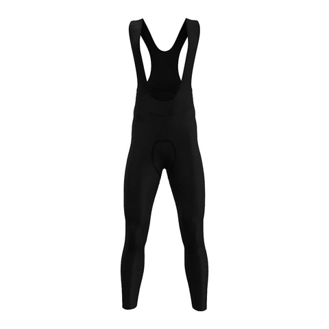 Long winter cycling bib tights TD240 Lunga BLACK