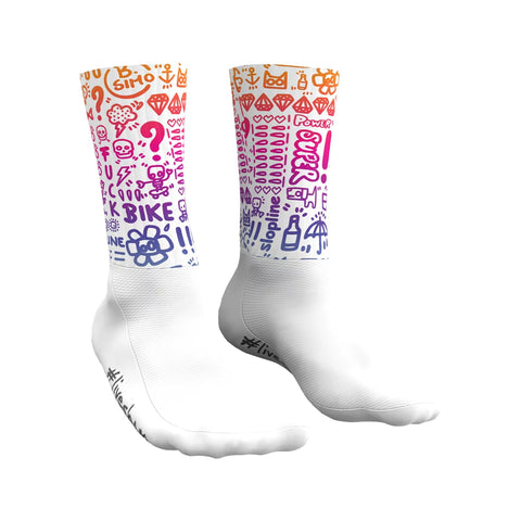 SubliSbam Sock CALIFORNIA WHITE