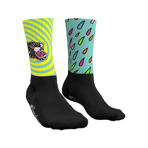 SubliSbam Sock PANTHER YELLOW