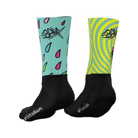 SubliSbam Sock PANTHER YELLOW