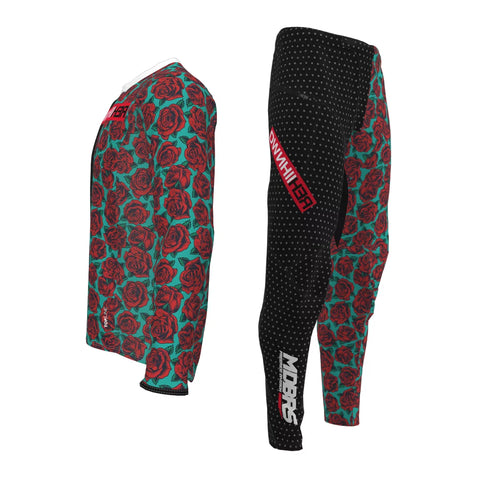 Completo Downhiller RED ROSE