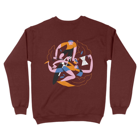 Felpa girocollo BORDEAUX