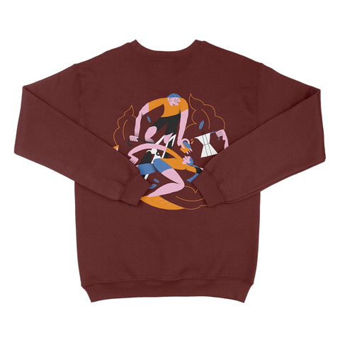 Felpa girocollo BORDEAUX