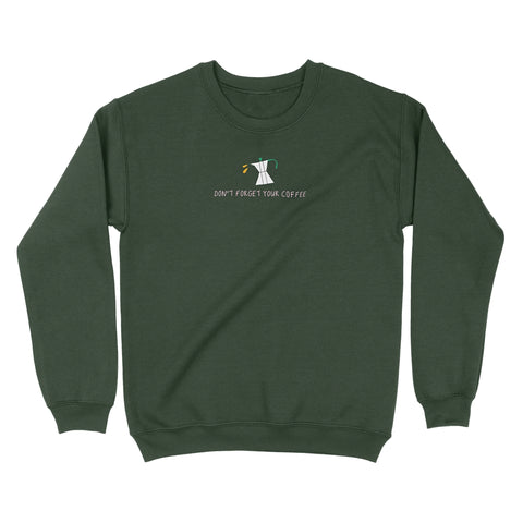 Felpa girocollo FOREST GREEN