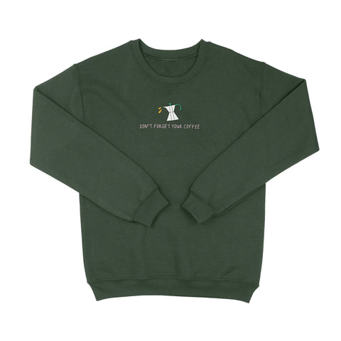 Felpa girocollo FOREST GREEN