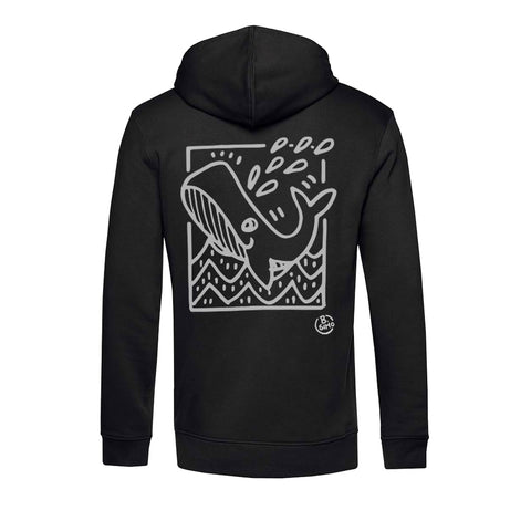 Felpa cappuccio BSIMO TRIP WHALE Nero