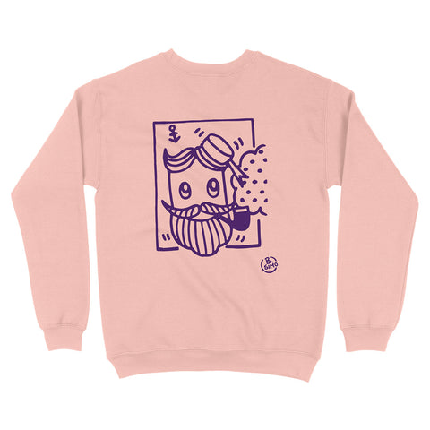 Felpa girocollo BSIMO TRIP SAILOR Rosa