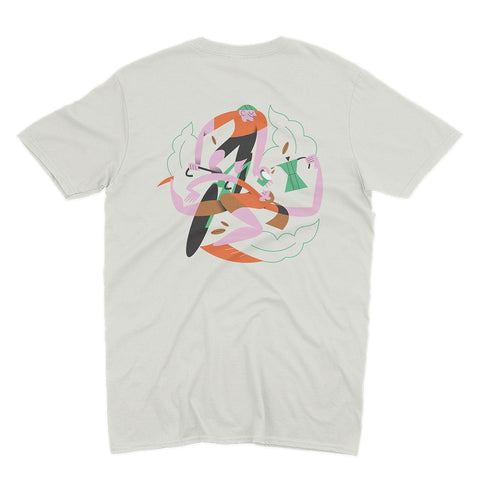 T-shirt cotone organico 2BROS COFFEE ECRU