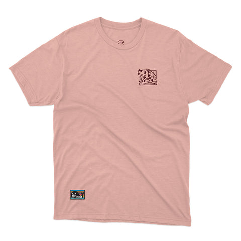 T-shirt BSIMO TRIP SURF DOG Rosa