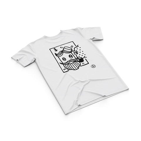 T-shirt BSIMO TRIP SAILOR DOG Bianco