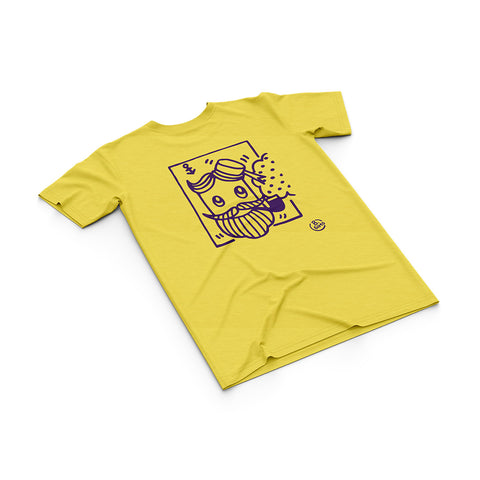 T-shirt BSIMO TRIP SAILOR DOG Giallo