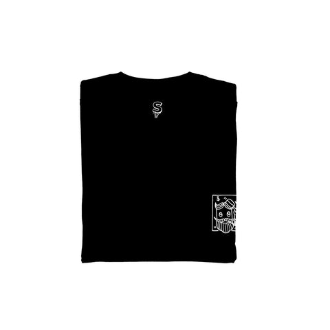 T-shirt BSIMO TRIP SAILOR DOG Nero