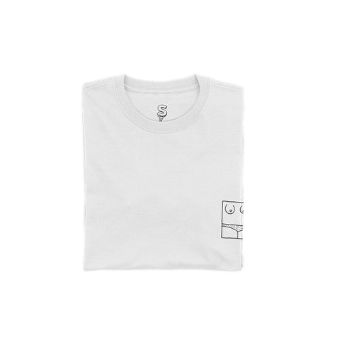 T-shirt BSIMO TRIP TOPLESS Bianco