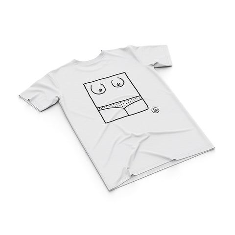 T-shirt BSIMO TRIP TOPLESS Bianco
