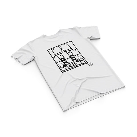 T-shirt BSIMO TRIP WALK Bianco