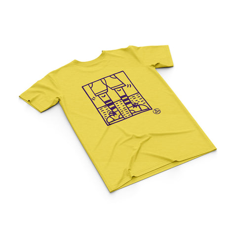 T-shirt BSIMO TRIP WALK Giallo