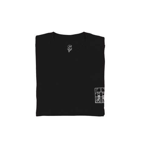 T-shirt BSIMO TRIP WALK Nero