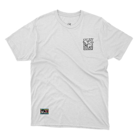 T-shirt BSIMO TRIP WHALE Bianco