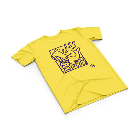 T-shirt BSIMO TRIP WHALE Giallo