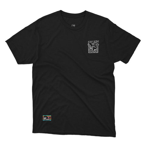 T-shirt BSIMO TRIP WHALE Nero