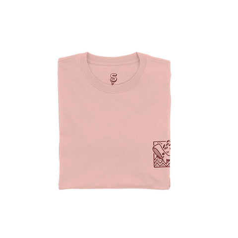 T-shirt BSIMO TRIP WHALE Rosa
