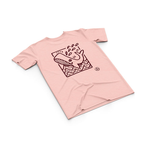 T-shirt BSIMO TRIP WHALE Rosa