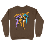 Felpa girocollo 2BROS FAST MARRONE