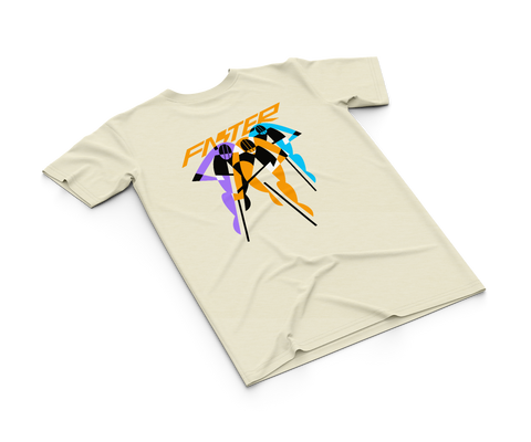 T-shirt cotone organico 2BROS FAST ECRU