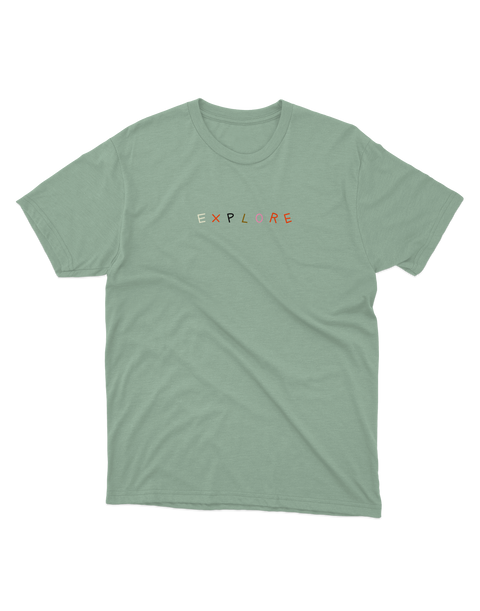 T-shirt cotone organico 2BROS EXPLORE SALVIA