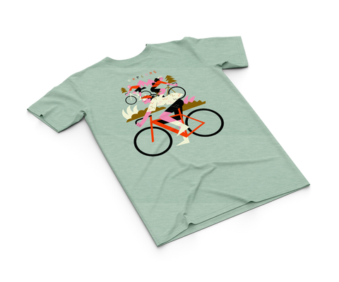T-shirt cotone organico 2BROS EXPLORE SALVIA
