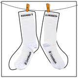 Socks Sbam ASSAULT TO FREEDOM WHITE
