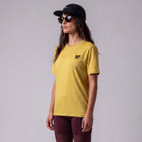 Maglia Traccia Gravel Giallo - Donna