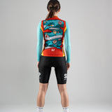 Maglia Transition VINIL BALENA NEL BLU DIPINTO DI BLU - Donna