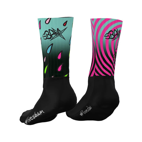 SubliSbam Sock PANTHER PINK