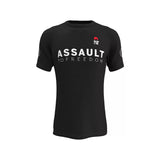 T-shirt Running ASSAULT TO FREEDOM BLACK